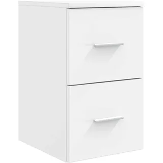 vidaXL Badezimmerschrank Inzwischen Weiß 30 x 44,5 x 50 cm