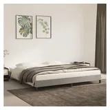vidaXL Bettgestell 200 x 200 cm Hellgrau