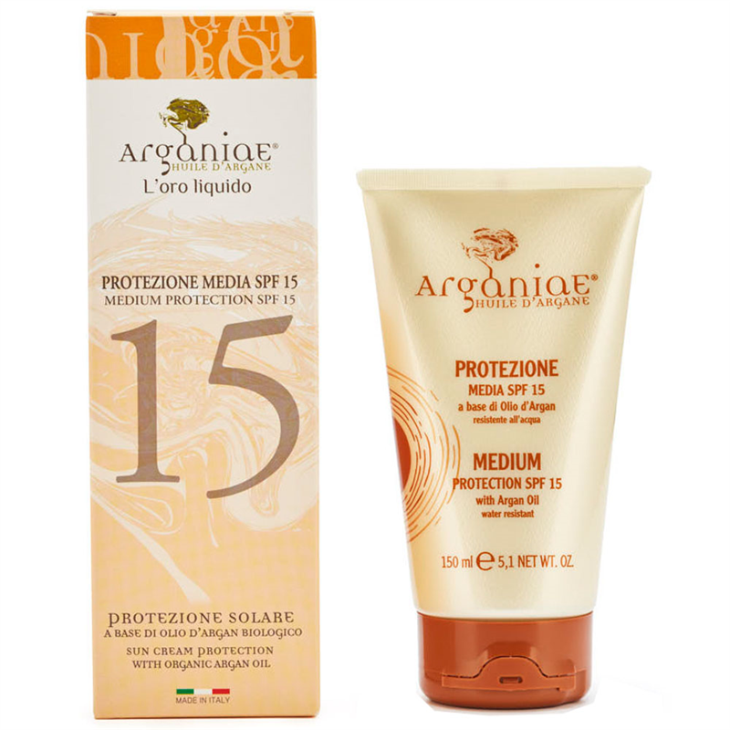 Arganiae Sonnencreme mit mittlerem Schutz LSF 15 auf Basis von Arganöl 150 ml