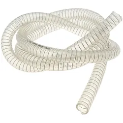 Kühlwasserschlauch transparent mit Stahlspirale 10x16mm Meterware