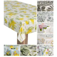 Laro Wachstuch-Tischdecke Wachstischdecke Gartentischdecke, Muster:Sommerfrische Gelb, Größe:90x120