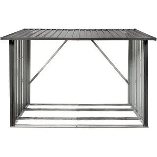 Floraworld Kaminholzregal XL 217 x 89 cm x 154,5 cm anthrazit