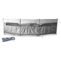 Enva Camping Windschutz mit Sichtfenster - inkl. 4 Stangen - 500x145cm