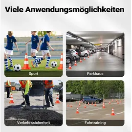 Wiltec Verkehrskegel 50 cm Rot