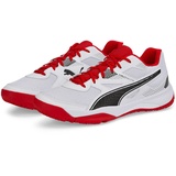 Puma Solarflash II Hallenturnschuh, White black/high risk red 46