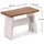 DESIGN DELIGHTS Hocker Altholz 40 x 31 x 25 cm Weiß/Mehrfarbig