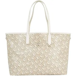 Tommy Hilfiger Shopper TH Monoplay Leather Tote Mono natural