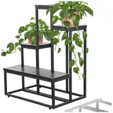 Blumenständer aus Metall, 6-stufig, Metall-Loft-Blumentöpfe, Blumenregal