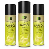 Spraytive 3 x 400ml Rapsöl-Spray mit feinem Buttergeschmack, Ölspray 100% VEGAN