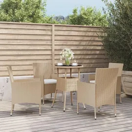 vidaXL Bistroset 5-tlg. Beige