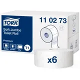 Tork Premium Soft 2-lagig Recyclingpapier, 6 Rollen