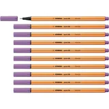Stabilo - Fineliner - point 88-10er Pack - grauviolett