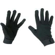 Covalliero Reithandschuhe Baumwolle Jersey schwarz