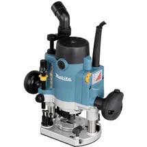 Makita RP1111CJFA Oberfräse 1.100 W inkl. D-53556 12-teiligem Fräser-Set im MAKPAC