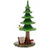 Hubrig Volkskunst GmbH Dekofigur Sommerbaum mit Holzstapel 16cm -