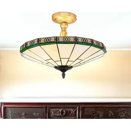Licht-Erlebnisse Tiffany-Stil New York 2-flammig rund Buntglas/Metall