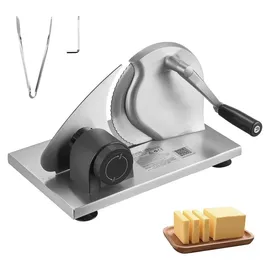 Vevor Manueller Brotschneider, Käseschneider mit einstellbarer Schnittstärke (0–15 mm), handbetriebener Brotschneider mit mikrogezahnter Edelstahlklinge für Küche, Bäckerei und Partys