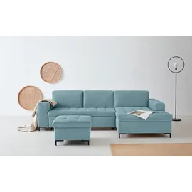 OTTO products Eckcouch Polyester 2-Sitzer Blau