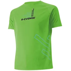 T-Shirt Herre Fitness Running Cardio grün Medium