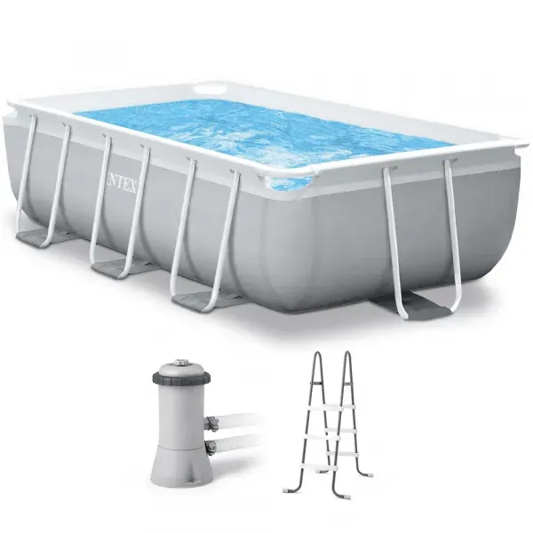 Intex Prisma Frame 26784NP - Aufstellpool + Filterpumpe und Poolleiter