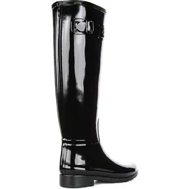 Hunter Damen Womens Refined Tall Gloss Kniehohe Stiefel, schwarz, 39 EU – 39