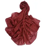 Miobo XXL Damen Stola Schal Unifarbe 220x 140 CM in verschiedenen Farbe aus Viskose 26 - XXL