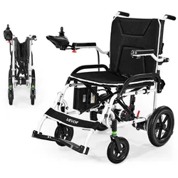 VEVOR Elektrischer Rollstuhl E-Rollstuhl 100kg faltbar 19km Elektrorollstuhl