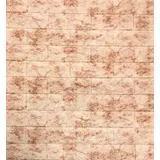 3D Tapete Wandpaneele Selbstklebend Ziegelstein Wasserdicht Wandaufkleber Tapete Wandpaneele selbstklebend Moderne Wandverkleidung in Steinoptik leichte Montage (5 Stück, Kaffee Marmor)