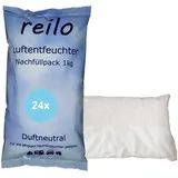24x 1kg reilo Luftentfeuchter Nachfüllpack im Vliesbeutel, für Raumentfeuchter