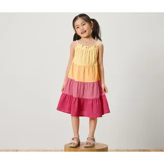 Tchibo - Kinder-Webkleid - Mädchen - Gr. 122/128 - orange