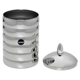 Alessi Küchendose Kalisto silber rund 5,1 cm 1,14 l 2-teiliges Set
