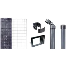 GAH Alberts Gartenzaun Fix-Clip Pro 75 x 122 cm Anthrazit