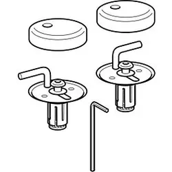 Geberit Scharnier-Set 598127000 für WC-Sitz