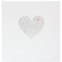Goldbuch 08080 Hochzeitsalbum Love, Album für Fotos & Bilder, 30 x 31 cm, Fotoalbum mit 60 weiße Seiten mit Pergamin-Trennblättern, Beschichtetes Papier mit Silber- und Goldprägung, Perlmutt