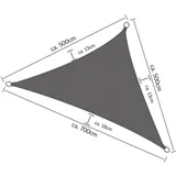 Sol Royal Sonnensegel dreieckig 700x500x500 cm Sonnen- - Sonnensegel