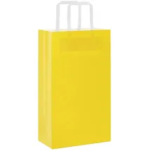 vidaXL Papiertragetaschen 250 Stk mit Henkeln Gelb 21x11x36 cm 4102009