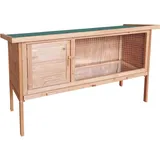 HTI-Living Hasenstall aus Holz Kleintierstall mit herausziehbarer Wanne für leich, Gehege