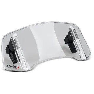 PUIG Windschild Spoiler Aufsatz Clip-On Puig 20764H Aufsatzspoiler rauchgrau