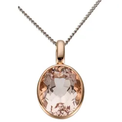 Ketten-Anhänger FIRETTI "Schmuck Geschenk Gold 585 Halsschmuck Anhänger für Halskette", rosa (roségoldfarben, rosa, rosa), Schmuckanhänger, Damen, Rotgold 585, 1,85 g, mit Morganit