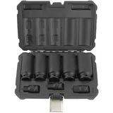 TECPO Vielzahn Nüsse für Antriebswellen Zwölfkant Schlagschrauber Steckschlüssel