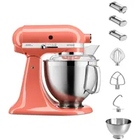 KitchenAid 4,8 L 5KSM185 Artisan Küchenmaschine Pastalover 3er Nudelwalzenset