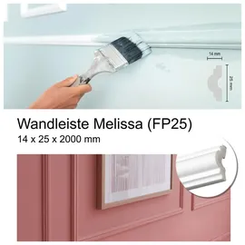 Saarpor Wandleiste Melissa FP25 200 x 2 x 2,5 cm