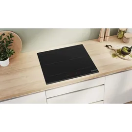 Bosch Herdset BOSCH Backofen Schnellaufheizung + Induktionskochfeld QuickStart autark 60 cm - Schwarz