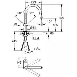 Grohe Minta brushed hard graphite 32321AL2