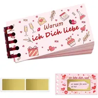 LOYEBOHU Valentinstag Geschenke für Ihn Sie Rubbelkarten, Ich Liebe Dich, Rubbellose Selber Machen, Geschenke für Männer Frauen Freund Freundin