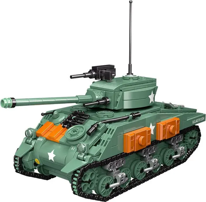 CAYI M4 Sherman Tank 740 Teile Bausteine Set für Hobbybauer