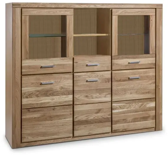 Elfo Highboard Tabea Holz Braun Wildeiche
