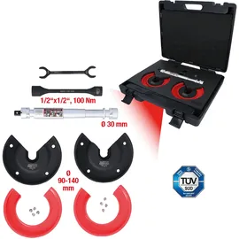 KS Tools Audi und Seat Teleskop-Centerspanner-Satz für innenliegende Federn, 11-tlg.