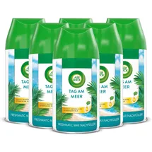 Airwick Air Wick Freshmatic Max – Nachfüller Set – Automatisches Raumspray – Raumduft Tag am Meer – 6 x 250 ml Nachfüller