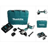 Makita Makita, DGA 900 PTKX2 Akku Winkelschleifer 36V ( 2x18V ) 230mm Brushless + 2x Akku 5,0Ah +